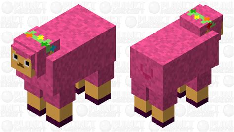 Cute Pink Sheep Minecraft Mob Skin