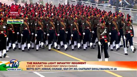 74th Independence Day The Maratha Light Infantry Regiment - YouTube