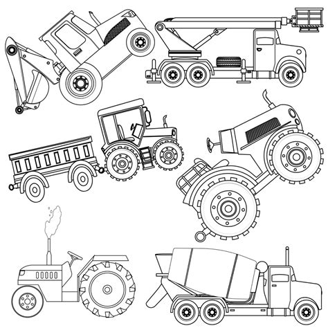 Free Tractor & Trucks Coloring Pages | Made By Teachers