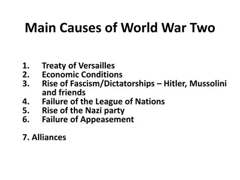 Causes Of World War 2 Pdf