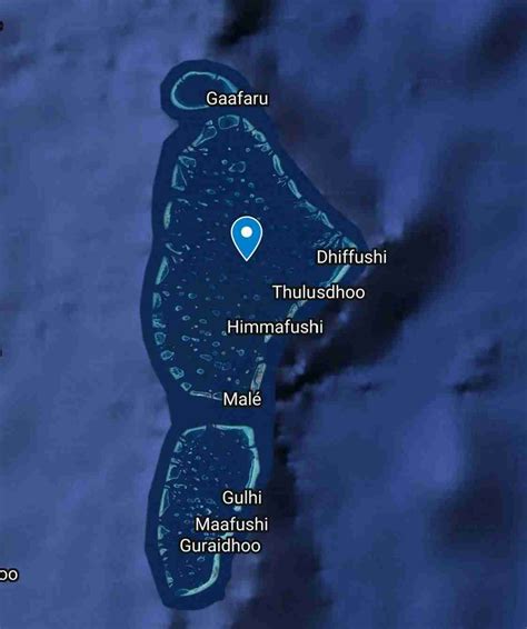 Kaafu Atoll (North Malé) Map Geography and Location | Travel to Maldives