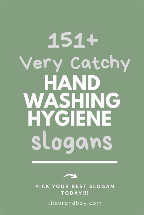 151+ Catchy Hand Washing Hygiene Slogans - thebrandboy.com | Slogan, Catchy slogans, Hand washing