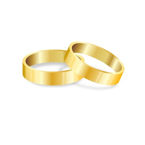 Clipart Of Gold Wedding Bands