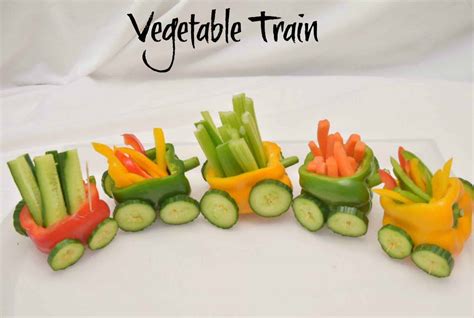 Vegetable Train A Fun Party Food Idea · The Inspiration Edit