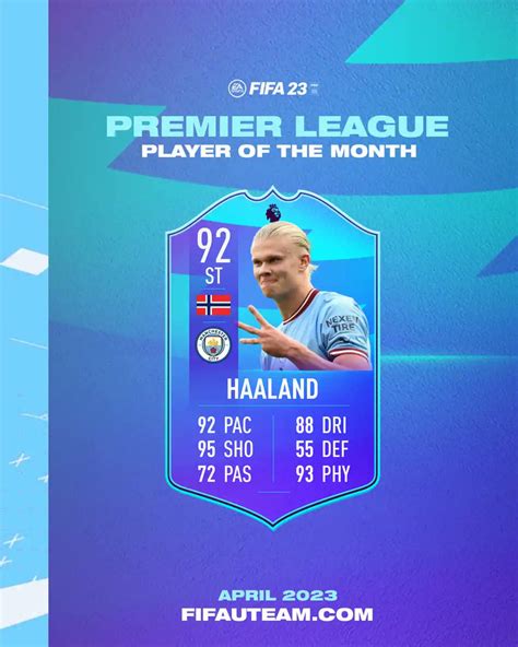 FIFAUTeam on Twitter: "🇳🇴 Erling Haaland won his first Premier League Player of the Month FUT ...