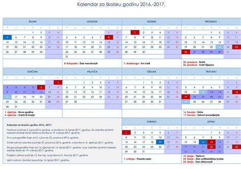 Kalendar školske godine - Osnovna škola "Fran Krsto Frankopan" Krk