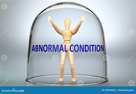 Abnormal Condition And Life - Pictured As A Word Abnormal Condition And A Wreck Ball To ...