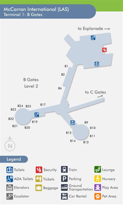 Mccarran Airport Terminal 1 Map - Maps Model Online