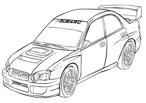 Coloring Pages Subaru impreza wrx sti (35 pcs) - download or print for ...