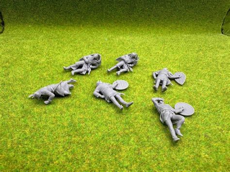 Battle Casualties Wounded Medieval Wargame 28mm Miniatures Reconquer Designs - Etsy