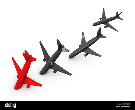 3d image, Plane crash isolated over white background Stock Photo - Alamy