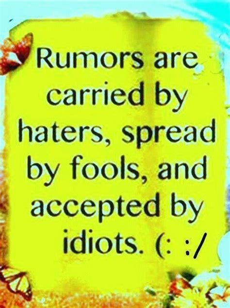 Inspirational Quotes About Rumors. QuotesGram