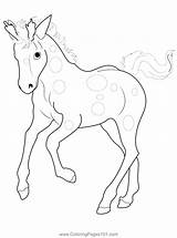 Walking Horse Coloring Page For Kids  Free Bella Sara Printable sketch template