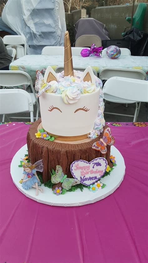 Unicorn and Fairy themed cake! | Themed cakes, Cake, Unicorn party