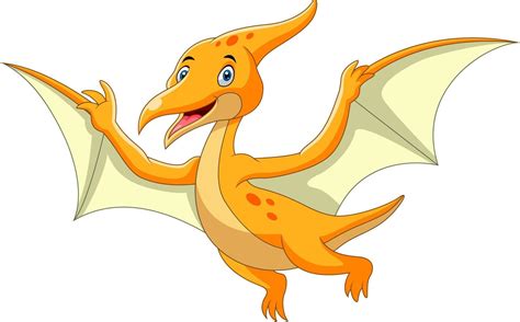 Cute Pterodactyl Cartoon a flying 12805576 Vector Art at Vecteezy