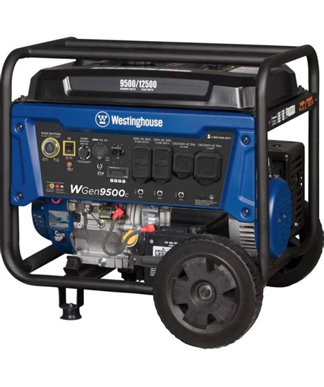 Westinghouse 12,500W Remote Electric Start Portable GAS Generator ...