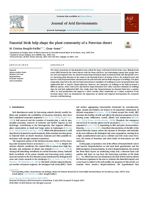 (PDF) Journal of Arid Environments | Cesar Arana - Academia.edu