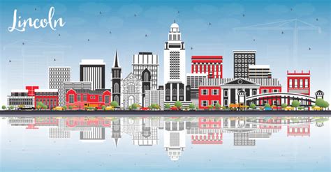 Lincoln Nebraska Skyline Illustrations, Royalty-Free Vector Graphics ...