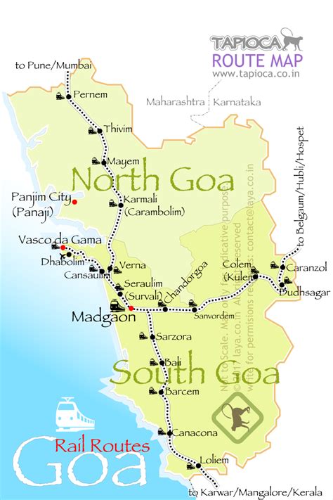 Goa Rail Route Map