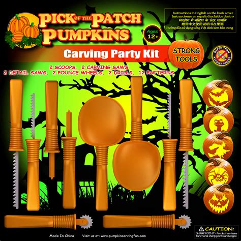 Pumpkin Carving Kit, Family, 12/pk – Pursell Manufacturing