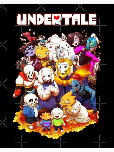 "Undertale Video Game Main Characters Funny Design" Art Board Print for Sale by PhyllisCindy6 ...