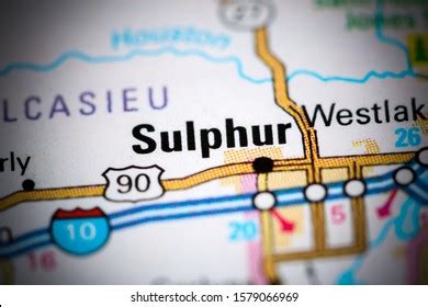 Sulphur Louisiana Usa On Map Stock Photo 1579066969 | Shutterstock