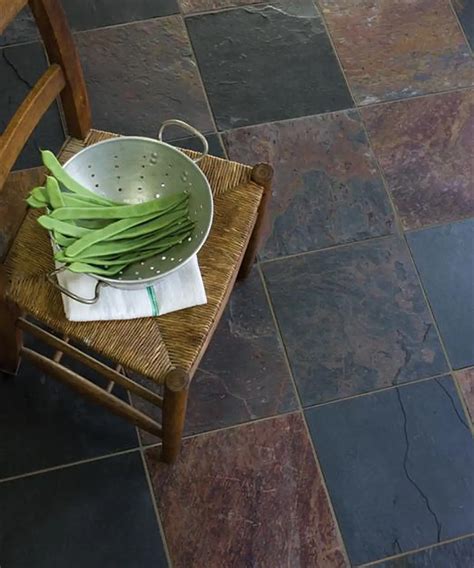 Uncalibrated Multi Slate Tile | Slate tile, Diy flooring, Slate tile floor