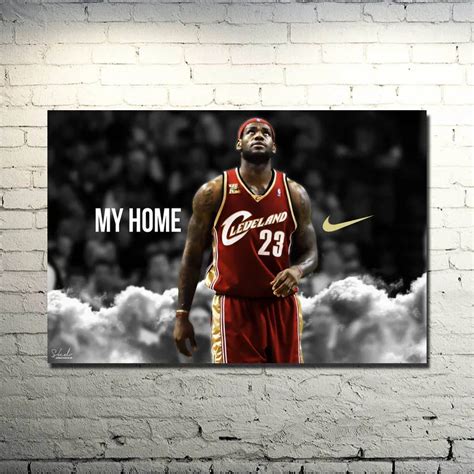 lebron james Dunks Basketball Star Art Silk Poster Print 13x20 24x36 inches Sports Pictures for ...