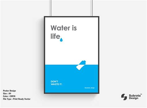 Water_is_Life_Poster_Design_2020_day7 | Poster design, Life poster, Ads ...