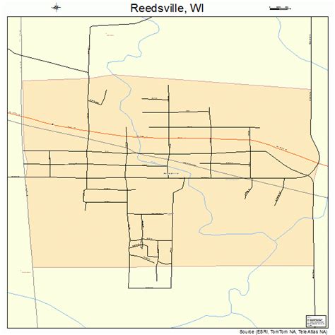 Reedsville Wisconsin Street Map 5566875