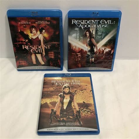 Resident Evil 3 Movie Bundle ~ Resident Evil, RE: Apocalypse, & RE: Extinction | eBay in 2022 ...