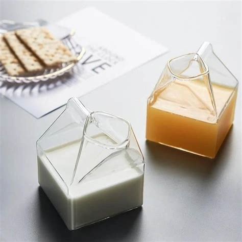 Our transparent milk carton glasses are the latest thing in drinking ...