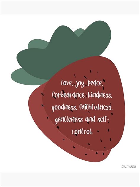 "Fruits of the spirit, Bible verse" Poster for Sale by trumuse | Redbubble