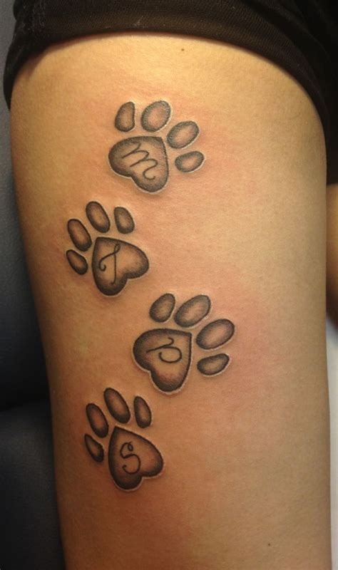 dog paw print tattoo | Cool Tattoo Ideas | Pawprint tattoo, Tattoos ...