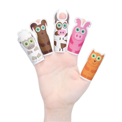 Animals Paper Finger Puppets – PUKACA