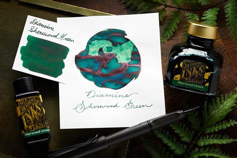 Diamine Sherwood Green - 30ml Bottled Fountain Pen Ink - The Goulet Pen Company