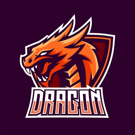 Dragon esport gaming mascot logo template 2815726 Vector Art at Vecteezy
