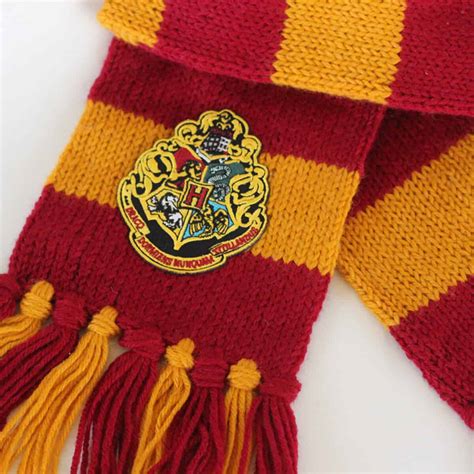 Harry Potter Scarf Knitting Pattern in Hogwarts House Colors - Studio Knit