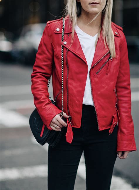 Styling a Red Leather Jacket — christie ferrari