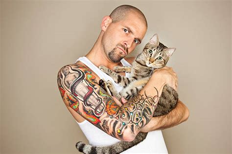 260+ Tattoo Man Cat Stock Photos, Pictures & Royalty-Free Images - iStock