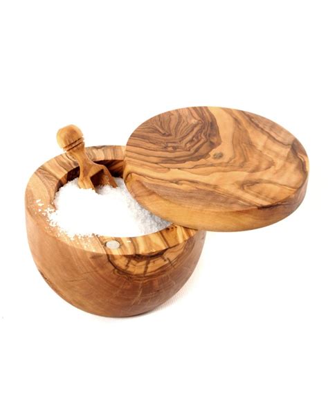 BeldiNest Olive Wood Salt Cellar | Wood salt cellar, Wooden salt cellar ...