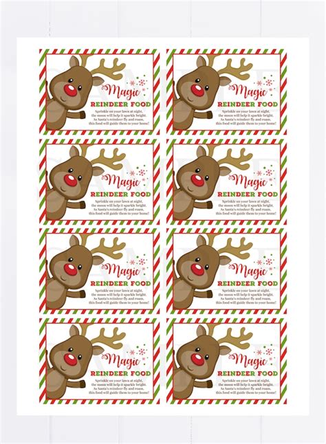 Magic Reindeer Food Labels | ubicaciondepersonas.cdmx.gob.mx