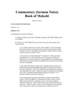 Commentary (Sermon Notes) Book of Malachi / commentary-sermon-notes-book-of-malachi.pdf / PDF4PRO