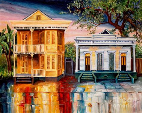 Homes Of New Orleans Painting by Diane Millsap