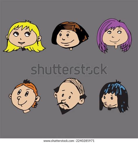 Set Cartoon People Vector Illustration Stock Vector (Royalty Free ...