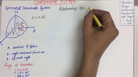 Spherical Coordinate System Lecture3 Part1 - YouTube