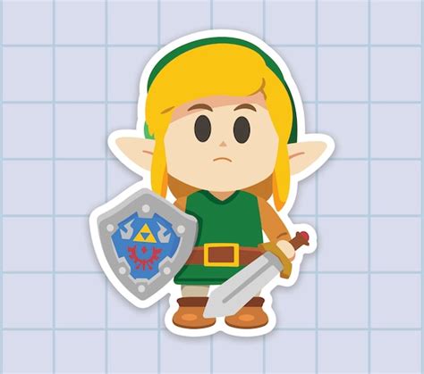 Legend of Zelda Link Sticker Video Game Stickers Laptop | Etsy