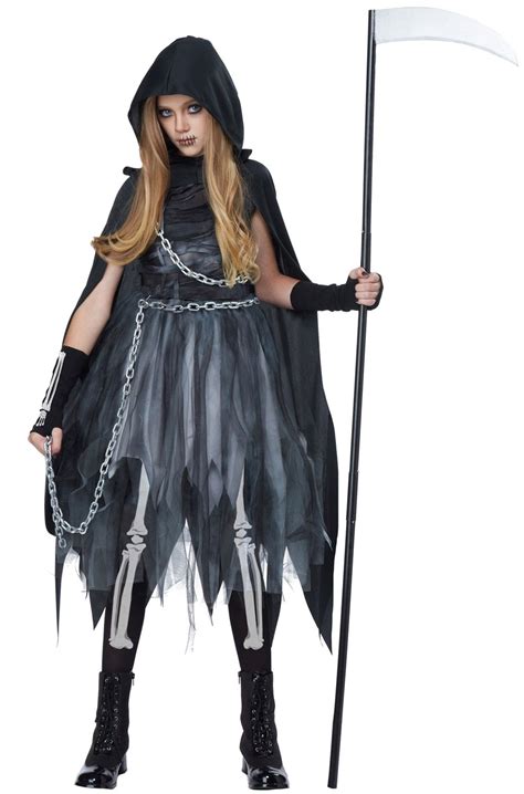 Reaper Girl Child Costume | Halloween kids costumes girls, Tween costumes, Halloween costumes ...