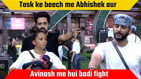 Bigg Boss OTT LIVE : Task ke beech me Abhishek aur Avinash me hui badi ...