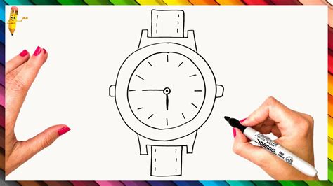 How To Draw A Wristwatch Step By Step Wristwatch Drawing Easy